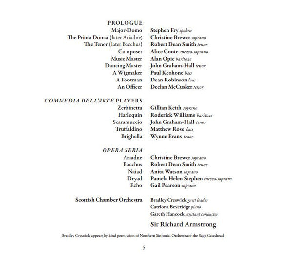Richard Strauss, Christine Brewer, Stephen Fry, Robert Dean Smith, Scottish Chamber Orchestra, Richard Armstrong (4) : Le Bourgeois Gentilhomme / Ariadne Auf Naxos  (2xCD, Album + Box)