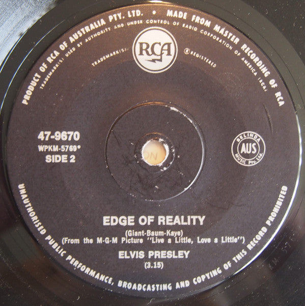 Elvis Presley : If I Can Dream (7", Single)