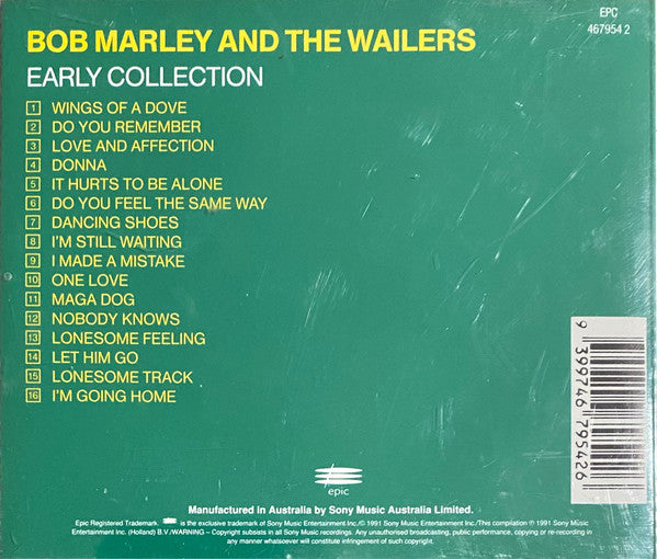 Bob Marley & The Wailers : Early Collection (CD, Comp, RE)