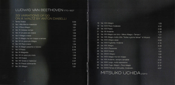 Mitsuko Uchida, Ludwig van Beethoven : Diabelli Variations (CD)