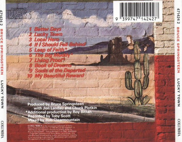 Bruce Springsteen : Lucky Town (CD, Album, Dis)