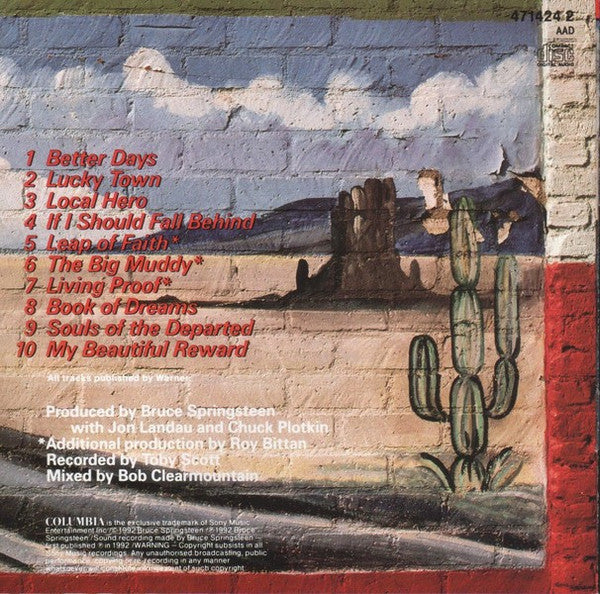 Bruce Springsteen : Lucky Town (CD, Album, Dis)