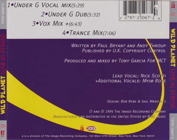 Wild Planet (2) : Love So Strong (CD, Maxi)