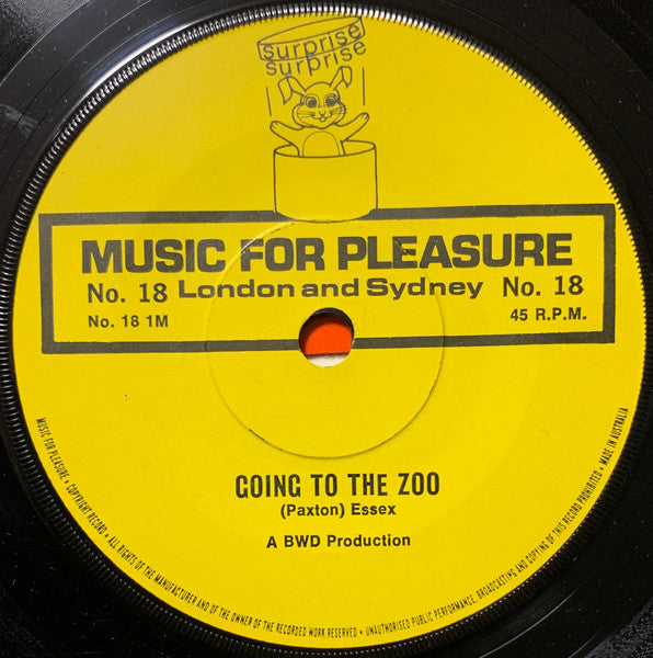 Unknown Artist : Going To The Zoo / Tuppenny Bus Ride (7")