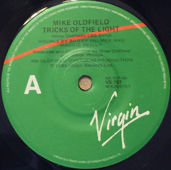 Mike Oldfield : Tricks Of The Light (7", Single)