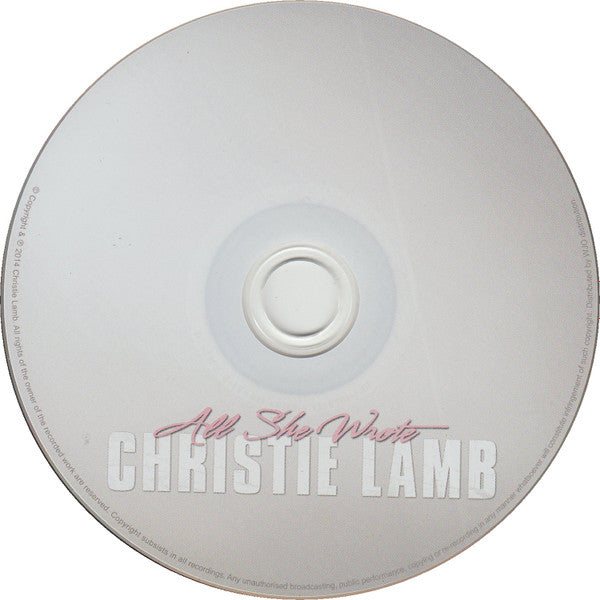 Christie Lamb : All She Wrote (CD, Album)
