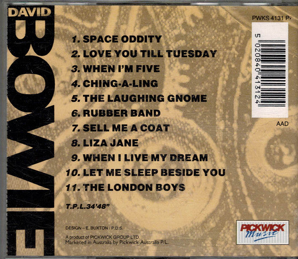 David Bowie : Love You Till Tuesday (CD, Comp)