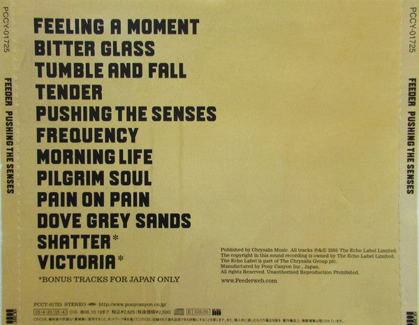 Feeder : Pushing The Senses (CD, Album)