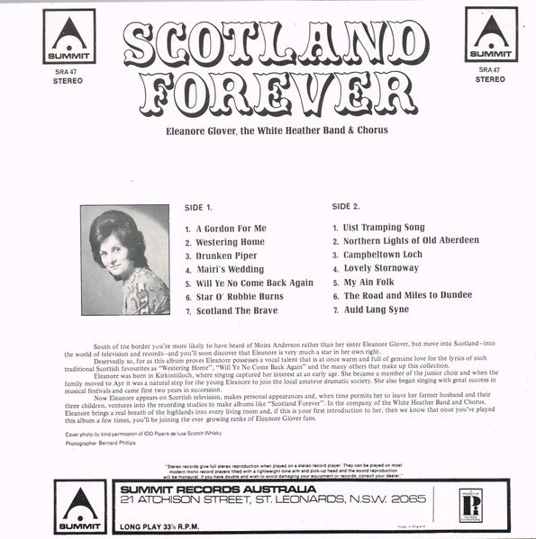 Eleanor Glover, The White Heather Group : Scotland Forever (LP, Album)