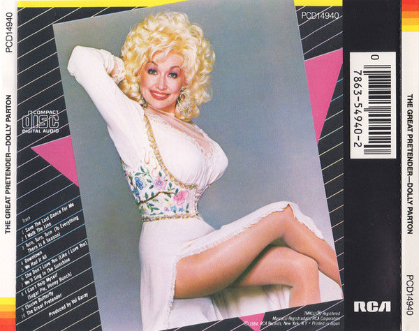 Dolly Parton : The Great Pretender (CD, Album, Den)