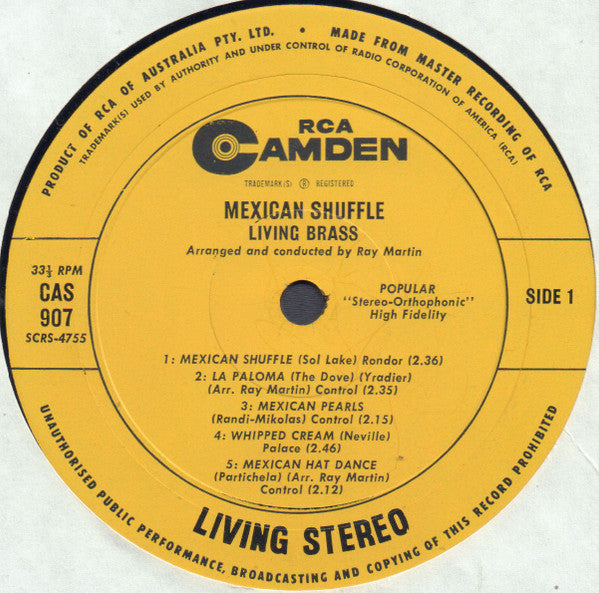 Living Brass : Mexican Shuffle (LP, Album)