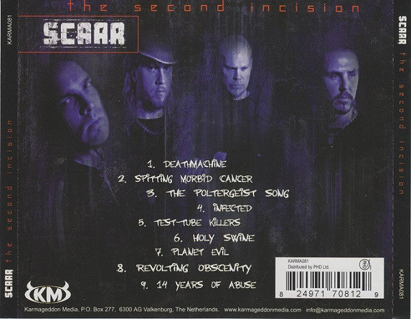 Scaar : The Second Incision (CD, Album)
