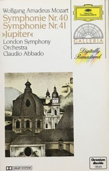 Wolfgang Amadeus Mozart, London Symphony Orchestra, Claudio Abbado : Symphony No. 40 / Symphony No. 41 "Jupiter" (Cass, RE, RM)