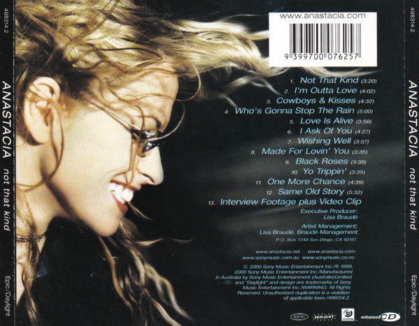Anastacia : Not That Kind (CD, Album, Enh)