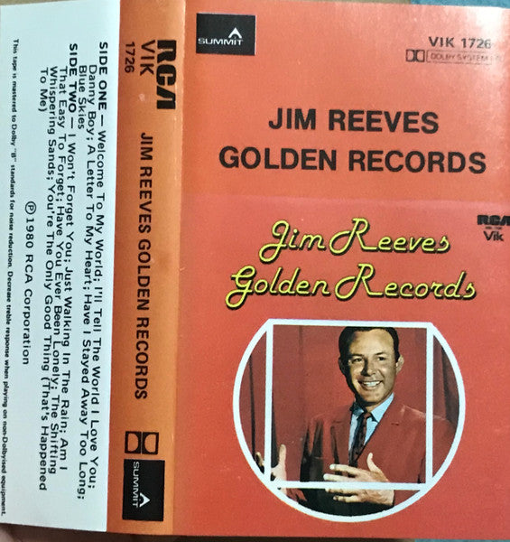 Jim Reeves : Jim Reeves Golden Records (Cass, Comp)