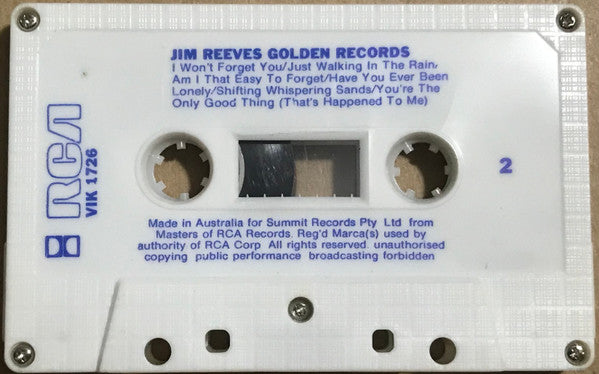 Jim Reeves : Jim Reeves Golden Records (Cass, Comp)