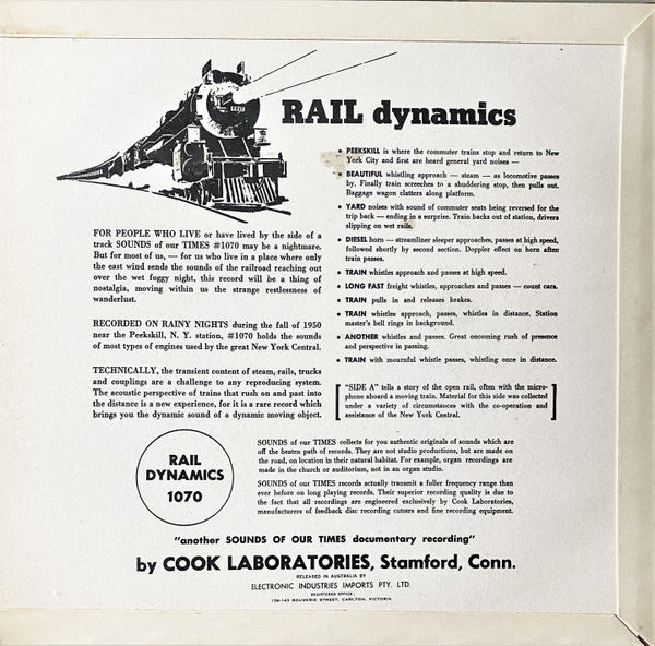 No Artist : Rail Dynamics (10")