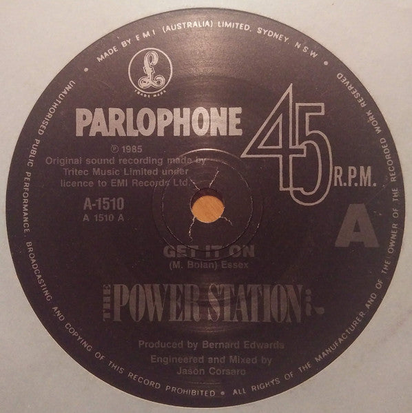 The Power Station : Get It On (7", Single)