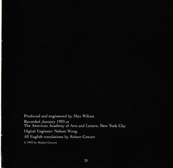 Richard Goode, Dawn Upshaw : Goethe-Lieder (CD, Album)