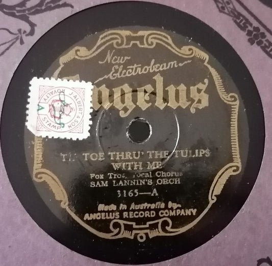 Sam Lannin's Orch.* : Tip Toe Thru the Tulips With Me / Painting The Clouds With Sunshine (Shellac, 10")
