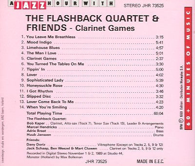 Flashback Quartet : Clarinet Games (CD, Album)