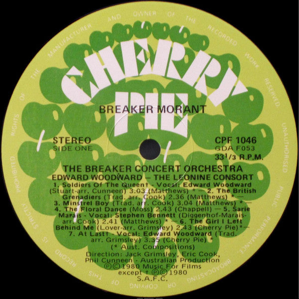 Edward Woodward, The Breaker Concert Orchestra, The Leonine Consort : Breaker Morant (Music From The Film) (LP, Album)