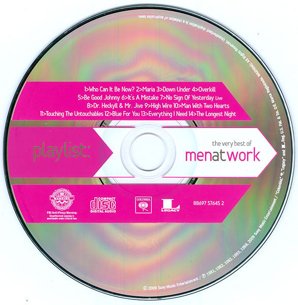 Men At Work : Playlist: The Very Best Of Men At Work (CD, Comp)
