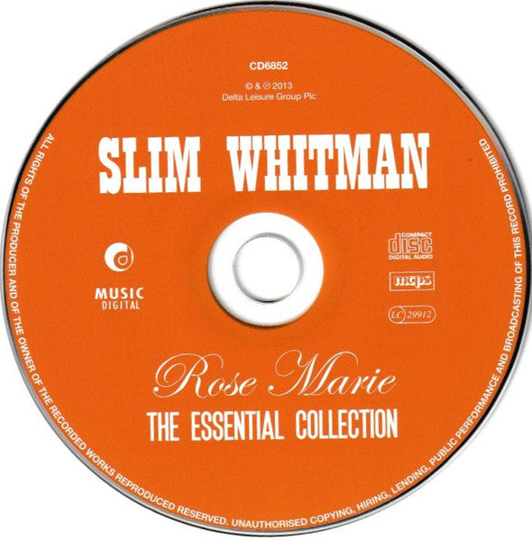 Slim Whitman : Rose Marie (CD, Comp)