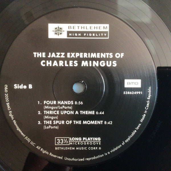 Charles Mingus : The Jazz Experiments Of Charles Mingus (LP, Comp, RE, 180)