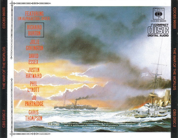 Jeff Wayne : The War Of The Worlds (2xCD, Album, RE)