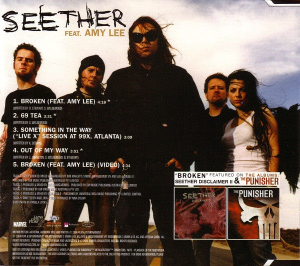 Seether Feat. Amy Lee : Broken (CD, Single, Enh)