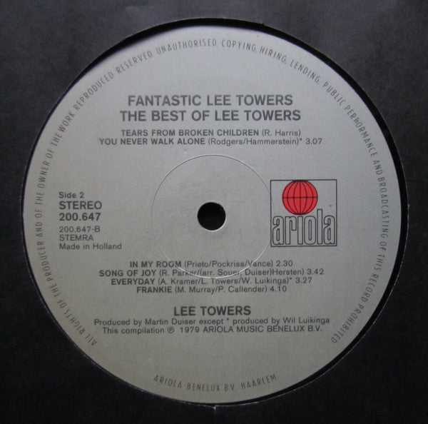 Lee Towers : The Best Of Lee Towers (LP, Comp)