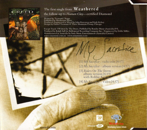Creed (3) : My Sacrifice (CD, Single, Enh)