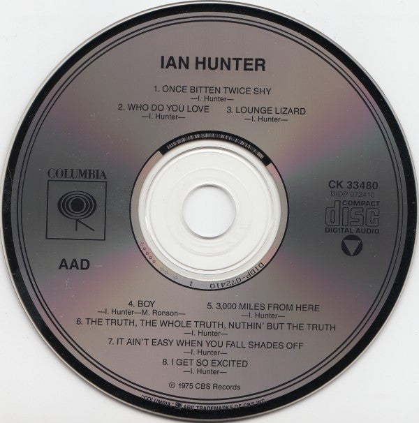 Ian Hunter : Ian Hunter (CD, Album, RE)