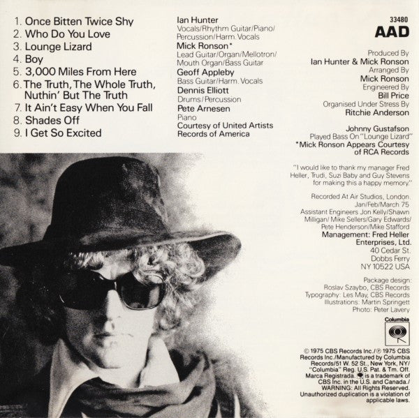 Ian Hunter : Ian Hunter (CD, Album, RE)