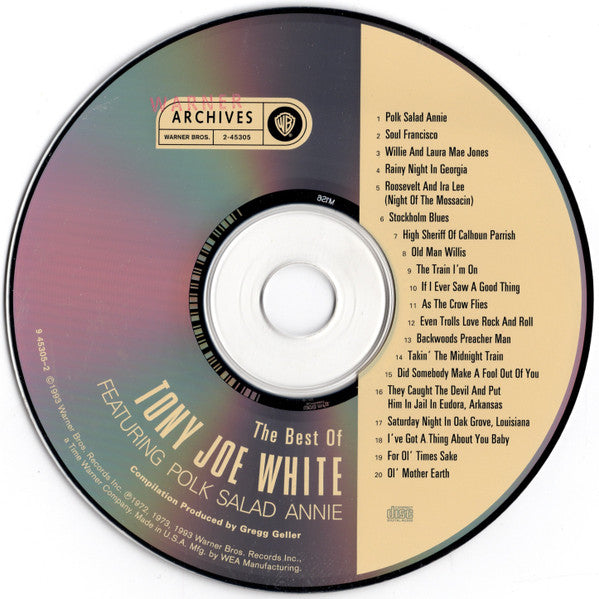 Tony Joe White : The Best Of Tony Joe White  (CD, Comp, RP)