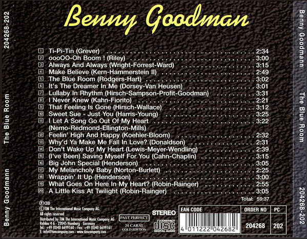 Benny Goodman : The Blue Room (CD, Comp)