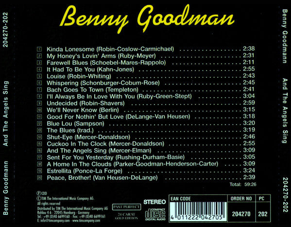 Benny Goodman : And The Angels Sing (CD, Comp)