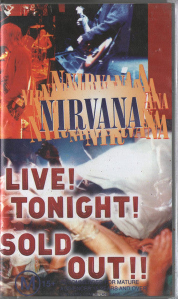 Nirvana : Live! Tonight! Sold Out!! (VHS, Comp, PAL, Dol)