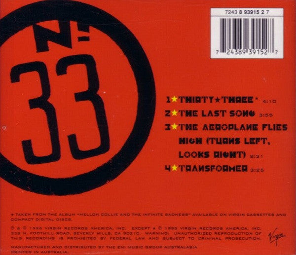 The Smashing Pumpkins : Thirty-Three (CD, Single)