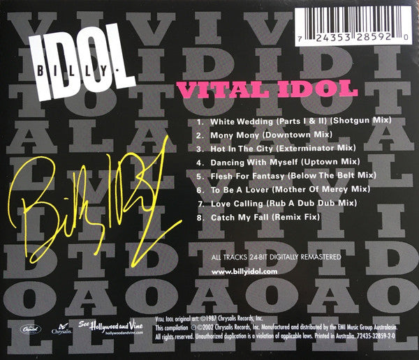 Billy Idol : Vital Idol (CD, Album, Comp, RE, RM)