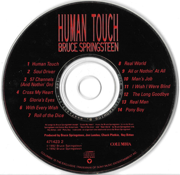 Bruce Springsteen : Human Touch (CD, Album, Dis)
