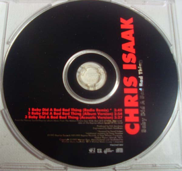 Chris Isaak : Baby Did A Bad Bad Thing (CD, Single)