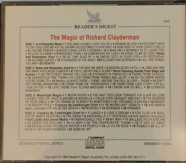 Richard Clayderman : The Magic Of Richard Clayderman (4xCD, Comp)