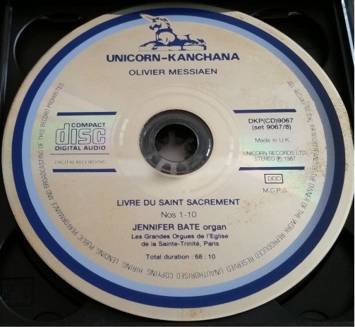 Olivier Messiaen, Jennifer Bate : Livre Du Saint Sacrement (2xCD, Album)