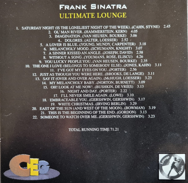 Frank Sinatra : Ultimate Lounge (CD, Comp, RM)