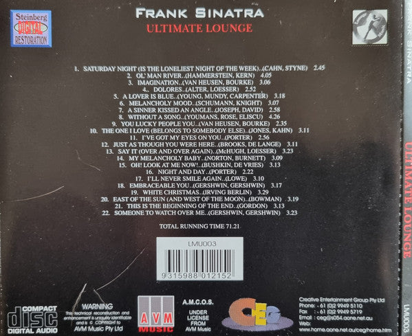 Frank Sinatra : Ultimate Lounge (CD, Comp, RM)