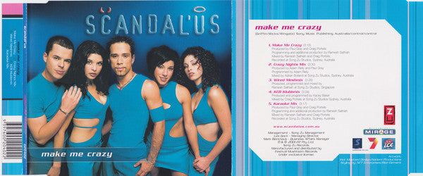 Scandal'Us : Make Me Crazy (CD, Single)