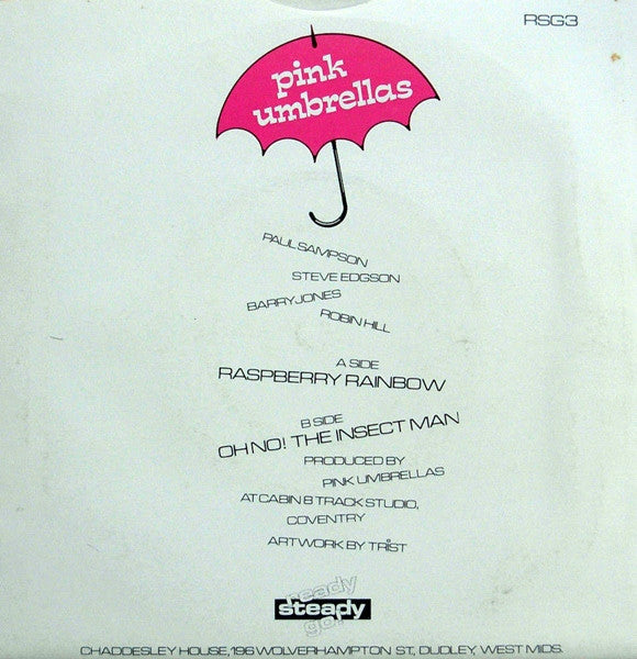 Pink Umbrellas (2) : Raspberry Rainbow (7", Single)
