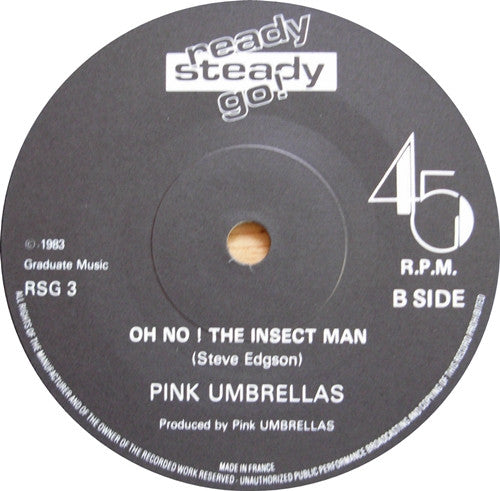 Pink Umbrellas (2) : Raspberry Rainbow (7", Single)